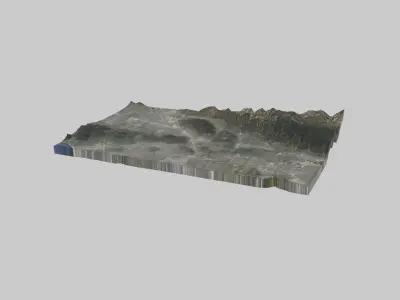 Glendale City Low-poly 3D model