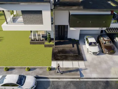 Contemporary Villa 3d model 3D model