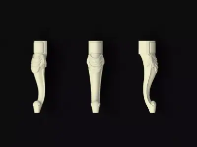 leg High quality 3d models for processing on a cnc machine 3D model 8