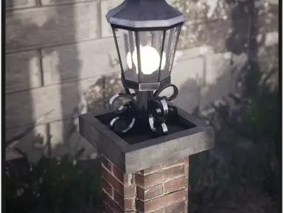 Modular Streetlights  46 Assets Low-poly 3D model