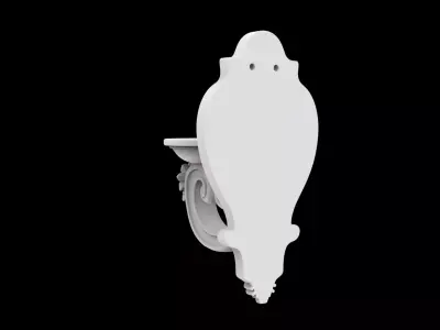 Elegant Wall Mounted Candle Sconce Home Decor  3D print model