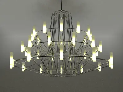 Modern ceiling lamp 3D model buy