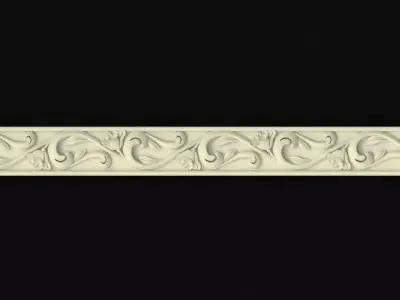 carved baguette  3D model