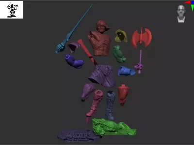 He-man Light Armor realistic version Masters of the Universe 3D print model