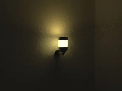 Night lamp for modern house 3D model