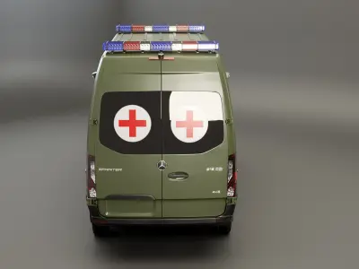  Mercedes Sprinter 4x4 Military Ambulance 