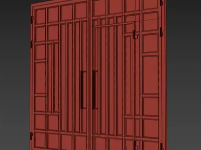 Gate black hi tech 3D model