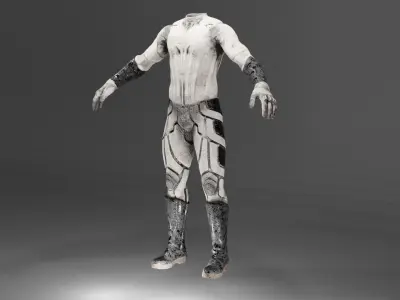 SCI-FI DRESS Low-poly 3D model