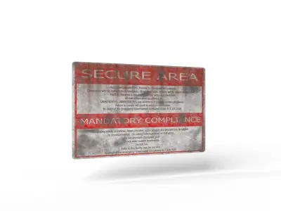 Apocalyptic Sign Pack Low-poly 3D model