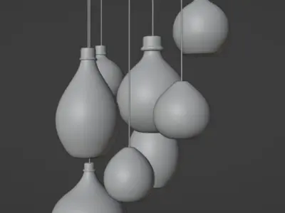 chandelier ligth Free low-poly 3D model