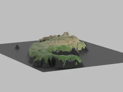 Mexico Map Country Low-poly 3D model
