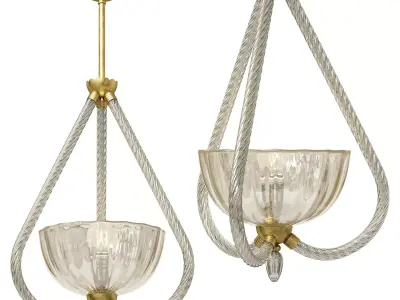 1stdibs Seguso Italian Mid Century Chandelier 3D model
