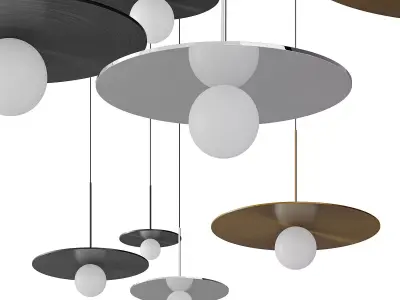 Bola Disc Pendant Light 3D model