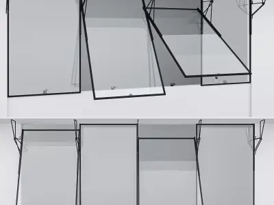 Aluminium window 13 3D model
