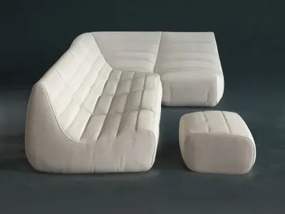 Saparella Sectional Sofa 3D model
