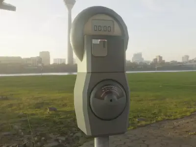 Parking Meter 1 Low-poly 3D model