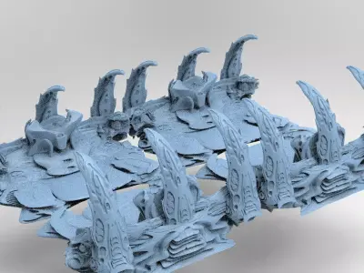 Wraith Hive base Bridge 1  3D model