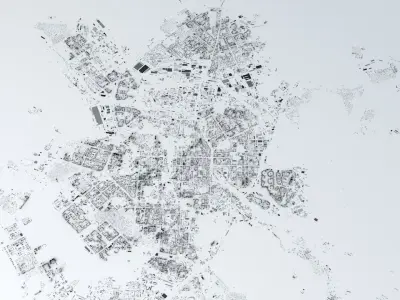 Yekaterinburg Streets and Buildings 3D model