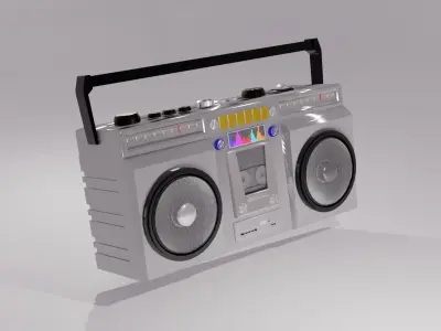 Vintage Radio 3D model