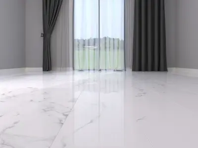 Marble Floor Classic Calacatta White Set 3 Texture