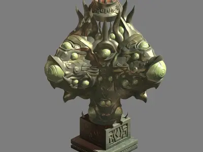 Magic Palace - statue - more eye strange 01 3D model