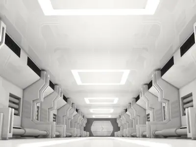 Sci Fi Interior 3D model 24