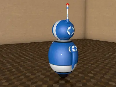 Robot with Rig 3D model