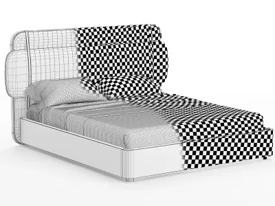 BED SCOTT Low-poly 3D model