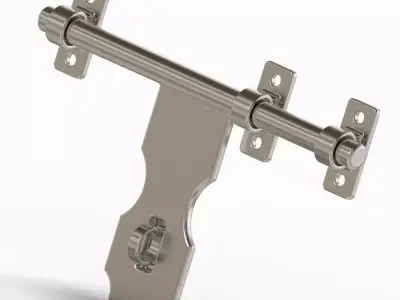 Sliding Door Bolt Latch 3D print model