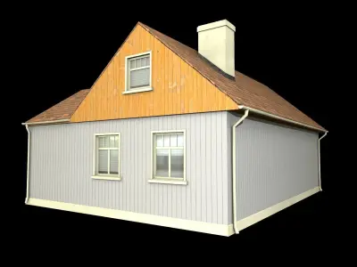house Low-poly 3D model 21