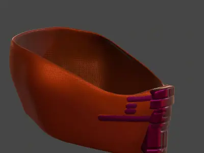 Gas mask helmet 3d model scifi Low-poly  Low-poly 3D model 295