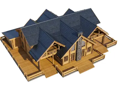 Modern house V103 3D model