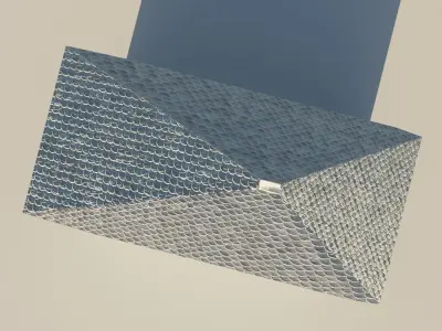 Exterior of an Abandoned House Low-poly 3D model