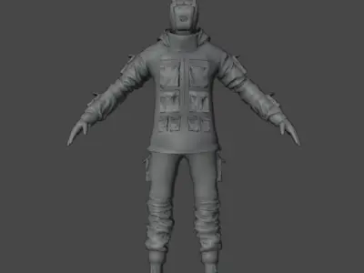 Scifi Character - Cyberpunk Black ops  3D model
