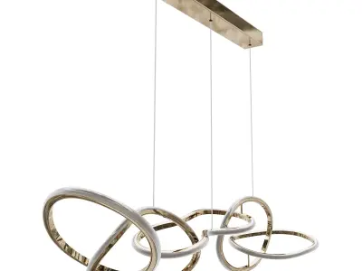 Flow pendant chandelier Garda Decor K2KML15105 3D model