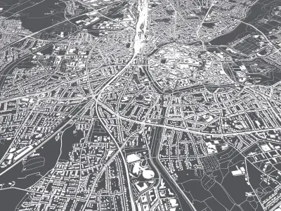 Cityscape Munster Germany 3D model