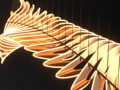 Parametric chandelier 3D model