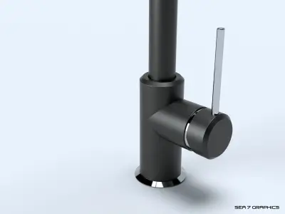 Kitchen Tap Franke Sirius Side 3D model