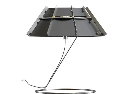CHAPEAU table lamp with metal base 3D model