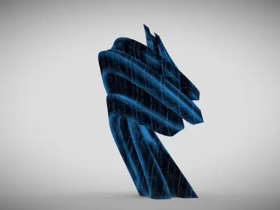 Curly Tower 3D model