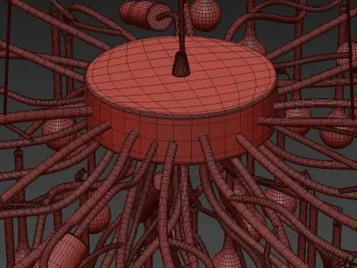 MARIAN by Lampatron D60cm 9 lamps 3D model