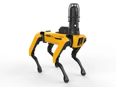 Boston Dynamics Spot Inspection Yellow 3D model