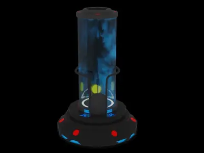 58Sci - fi Tube High Poly Model 3D model