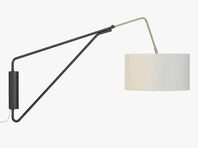 Mid Century Overarching Wall Sconce 3D model
