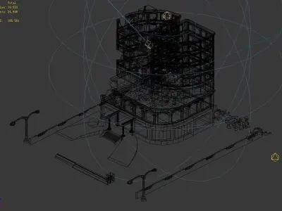 The future world - street waste 01 3D model