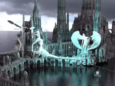 KING ARTHURS HOLY CAMELOT KIT BASH Extended 4 3D model