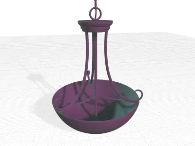 Lannie Light Single Bowl Pendant 3D model