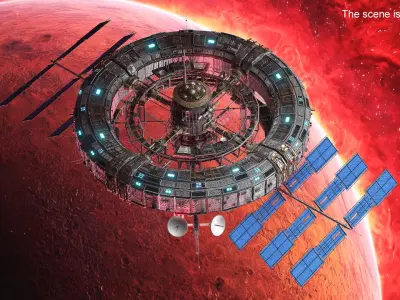  Futuristic Space Station Structure 