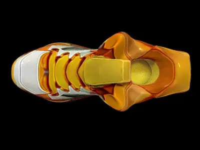 Anime sneakers Low-poly 3D model