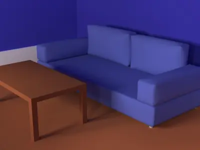 Cartoon Bedroom 3D model